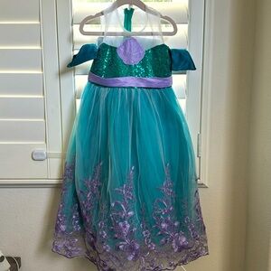 Ariel inspired dress —size 100 (3t-4t)